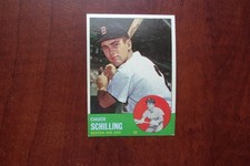 1963 Topps # 52..Chuck Schilling...Boston Red Sox..( 1111 )