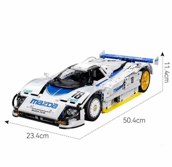 CaDA Mazda 787B Sports car Building Blocks Technic 1:10 1797Pcs