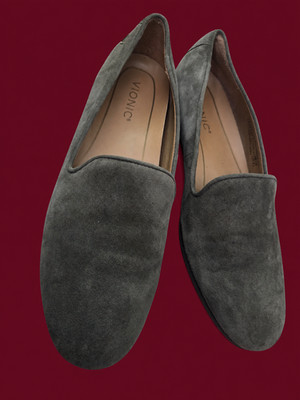 Vionic Willa Womens Loafer Flats Size 8 Olive Green Suede Slip On Comfort