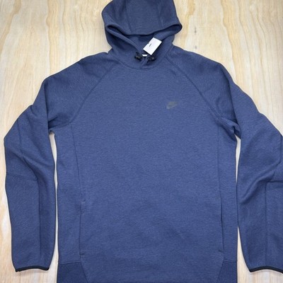 NEW Nike Sportswear Tech Fleece Men's Pullover Hoodie Blue Heather XL TALL