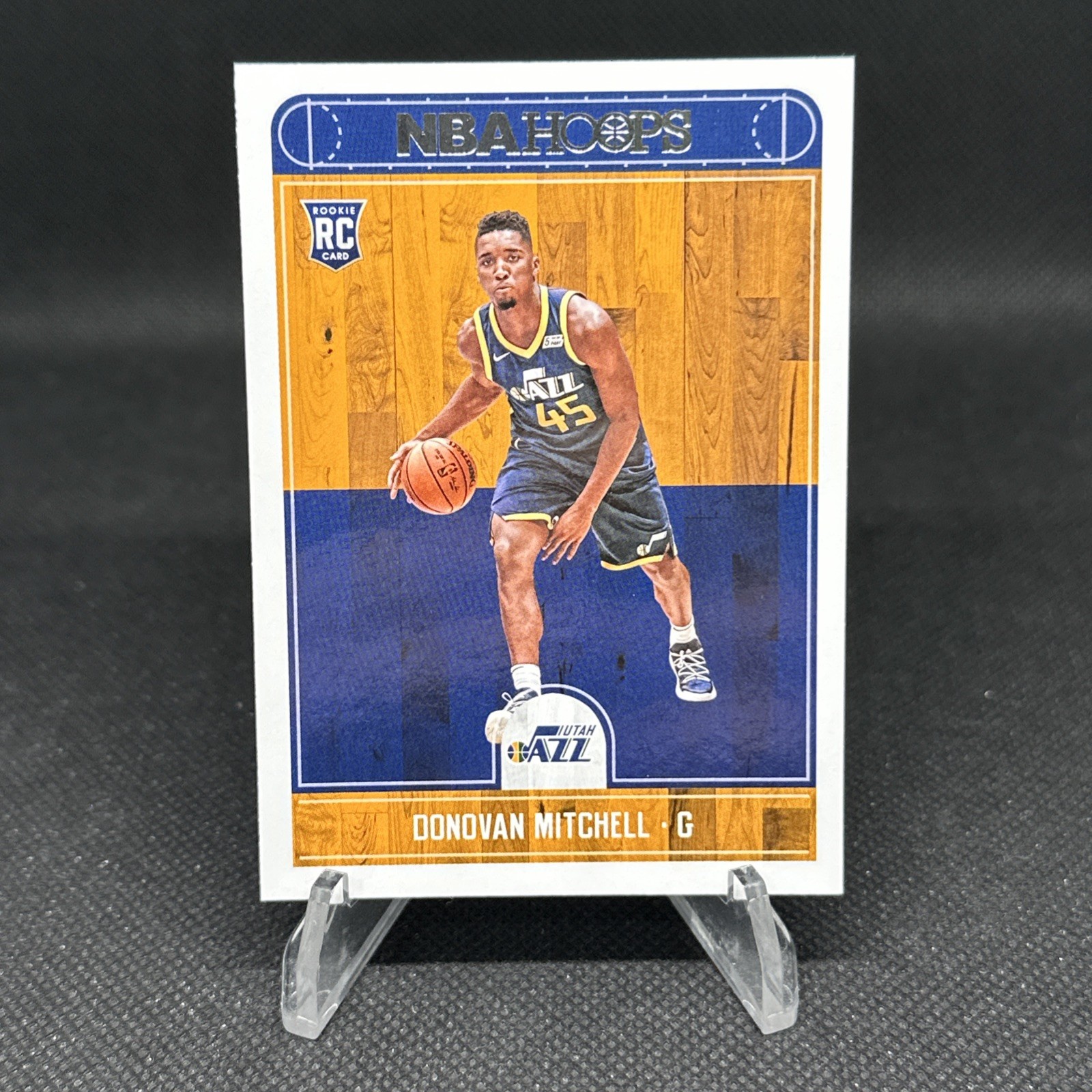 2017-18 Panini NBA Hoops Donovan Mitchell Rookie Base #263 Utah Jazz