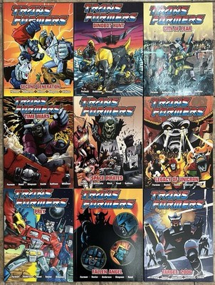TRANSFORMERS Marvel Comics UK Titan Books Collection Complete Set