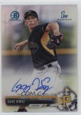 2017 Bowman Chrome Prospect Auto Refractor 165/499 Gage Hinsz #CPA-GH Auto 19ed