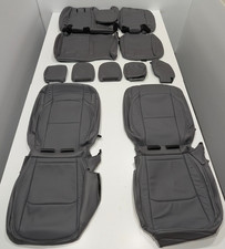 For Jeep Wrangler Jl Rubicon Sahara 2018-2023 Gray Leather Seat Covers T342 For Jeep Wrangler Jl Rubicon Sahara 2018-2023 Gray Leather Seat Covers T342