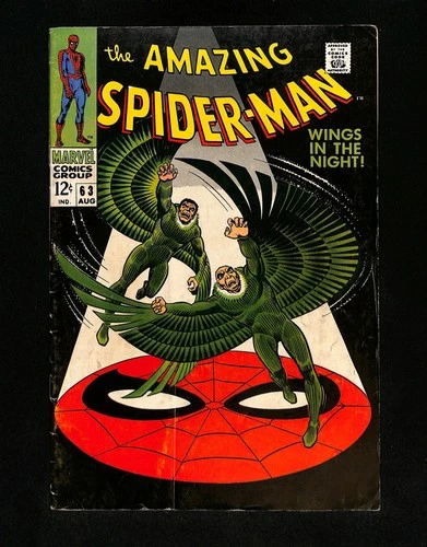 Amazing Spider-Man #63 FN- 5.5 Vulture Appearance! Marvel 1968