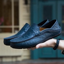 Mens Canvas Loafers Slip on Casual Breathable...