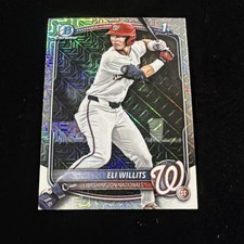 Eli Willits 2025 Bowman Draft Mega Box 1st Bowman Mojo Refractor Nationals