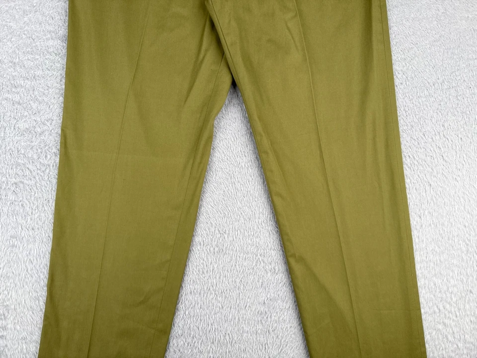 VINTAGE Boy Scouts Pants Men 30 Geen 1950s 50s Twill Fabric LIKE NEW Un-Hemmed - Image 3 of 4