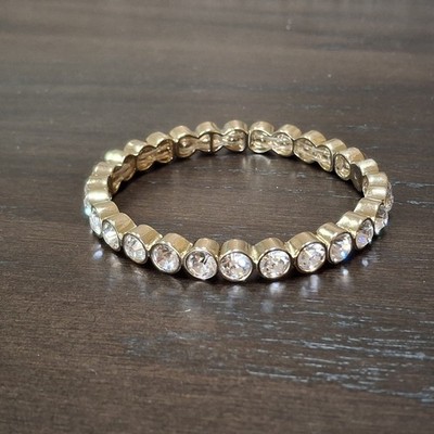 Vintage Premier Designs Stretch Tennis Bracelet CZ 7 1/2  display picture 1