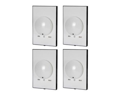 QUAM QC101K 4-PAK Single-gang, 20W, 10-step, continuous rotary, audio level atte