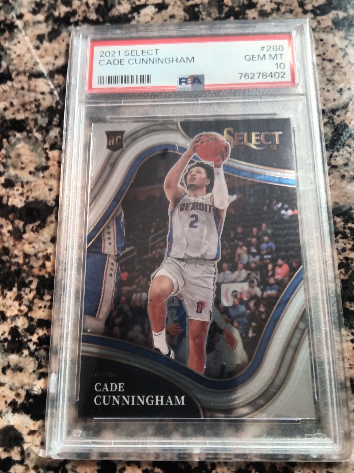 2021-22 Panini Select - Courtside Cade Cunningham #288 (RC) PSA 10 Perfect Slab