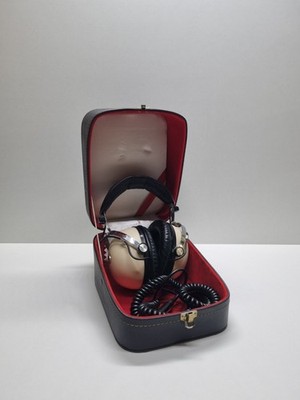 Vintage Pioneer SE-50 2-Wege-Kopfhörer mit Koffer Überprüft Vintage Weiß