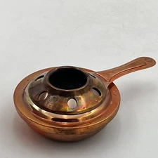 Vintage Sterno Holder Bronze Brass Copper Serving Chafing Warmer Candle Holder