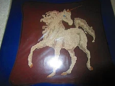 Unicorn Pillow Cover Stamped Cross Stitch Kit #20102 (1981, Something Special)