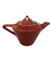 Homer Laughlin Co. 1950's Harlequin HTF Rose Pink Tea Pot With Lid EUC