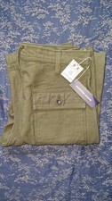 Samurai heavyweight baker back OG107 Satin pants olive selvedge