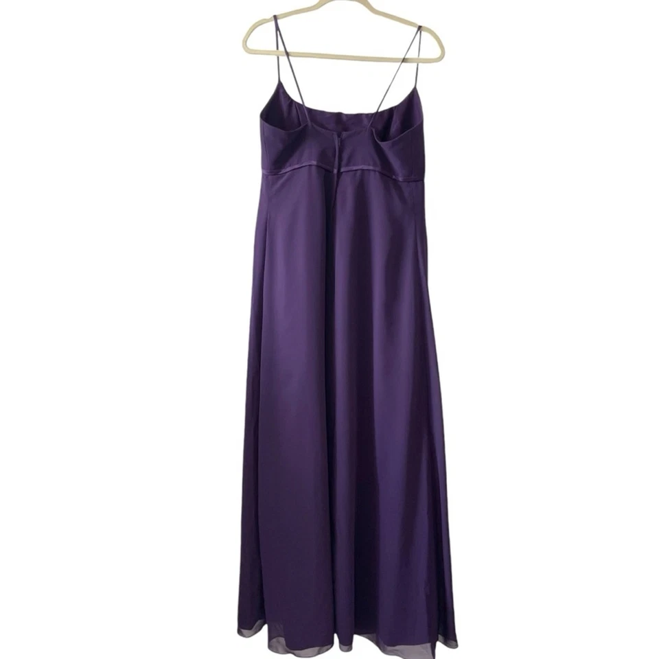 Alfred Angelo Eggplant Purple Bridesmaid Dress Size 16 Style 6625 sleeveless - Image 4 of 4