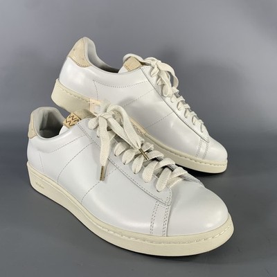 VISVIM Größe 9.5 Weiße Leder Schnürsenkel Sneakers