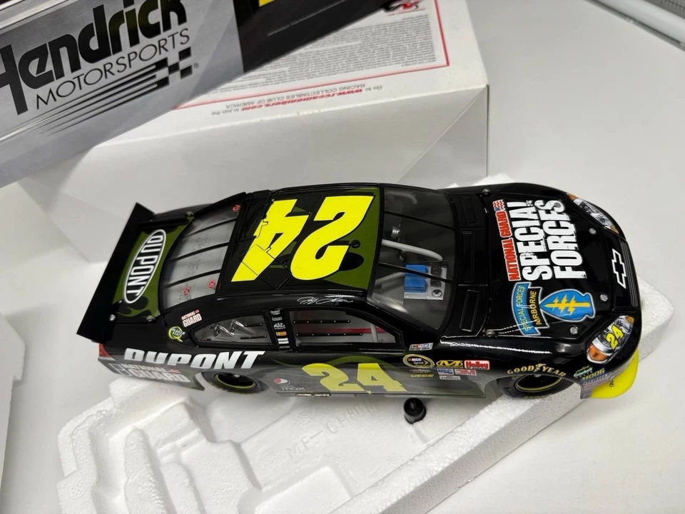 ДЖЕФФ ГОРДОН 2010 ДЕЙСТВИЕ #24 СПЕЦНАЗ НАЦИОНАЛЬНОЙ ГВАРДИИ CHEVY /2,519 СДЕЛАНО РЕДКАЯ - Изображение 4 из 4