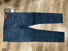 Vivienne Westwood Anglomania Men  s Stretch Jeans NWT 38x32 Blue Button Fly A37 