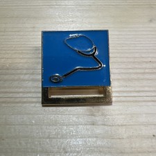 Vintage Stethoscope Medical Lapel Hat Enamel Shirt Pin Nurse Dr RN