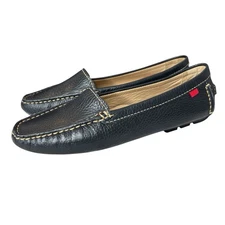 Marc Joseph New York Manhasset Womens Shoe Size 7 Navy Leather Driving Loafers