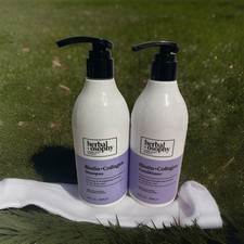  2 Herbalosophy Biotin Collagen Argan Shampoo  Conditioner Thin  Dry Hair