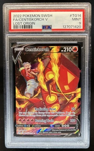 2022 Pokemon SWSH Lost Origin Centiskorch V Trainer Gallery #TG14/TG30 PSA 9