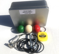 Boule Zubehör Set - Mit Magnetaufheber & 3 Zielkugeln In Metallbox