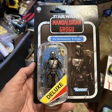 Star Wars 3.75 Vintage Collection THE MANDALORIAN AND GROGU Deluxe VC395 Dmgd