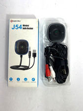 Sonru J54 Wireless Audio Receiver, Built-in Mic, AUX Input, Dual Device, Black