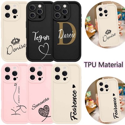Custom Phone Cover For iPhone 16e 15 14 Samsung S23 Plus S24 Fashion Rubber Case