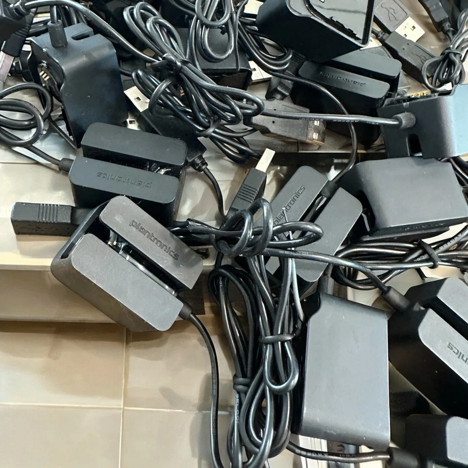 *Lote de 20* CARGADOR DE BATERÍA PLANTRONICS USB DELUXE para auriculares WH500, W440, W740 Foto 2 de 4