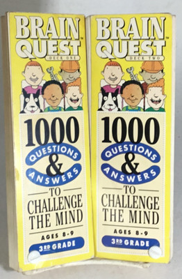 Brain Quest 3rd Grade Ages 8-9 - 1000 Questions & Answers Decks 1 & 2