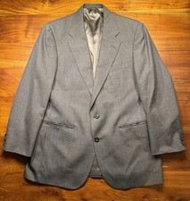 Vintage Chaps Ralph Lauren Nordstrom Mens Wool Blazer Sport Coat Gray 40R