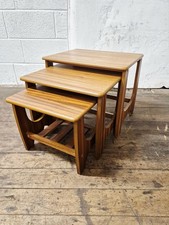 Nest of Teak Tables Mid-Century Retro