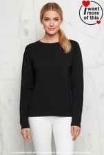 Wolford Trinity Knit · Pullover Sweater · Voluminös 3D Effekt · XS · Black Black