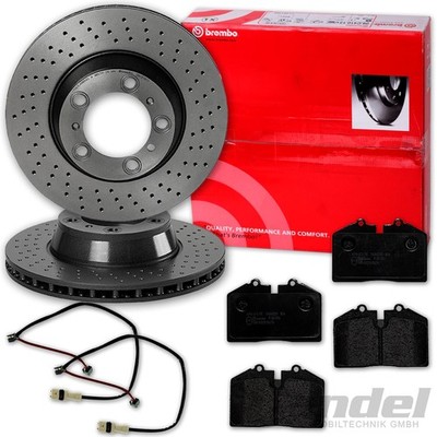 brembo BREMSSCHEIBEN 299mm + BELÄGE HINTEN passend für PORSCHE 911 993