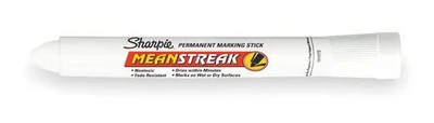 Sharpie 85018 Mean StreakMarking Stick, White, Bullet Tip, Capped, 12