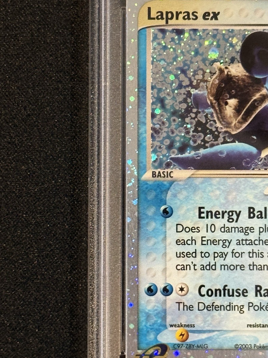 PSA 10 Lapras ex 99/109 EX Ruby & Sapphire Pokemon 2003 Border