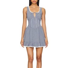 LoveShackFancy Ceronne Dress in Nautical Twilight Size 4