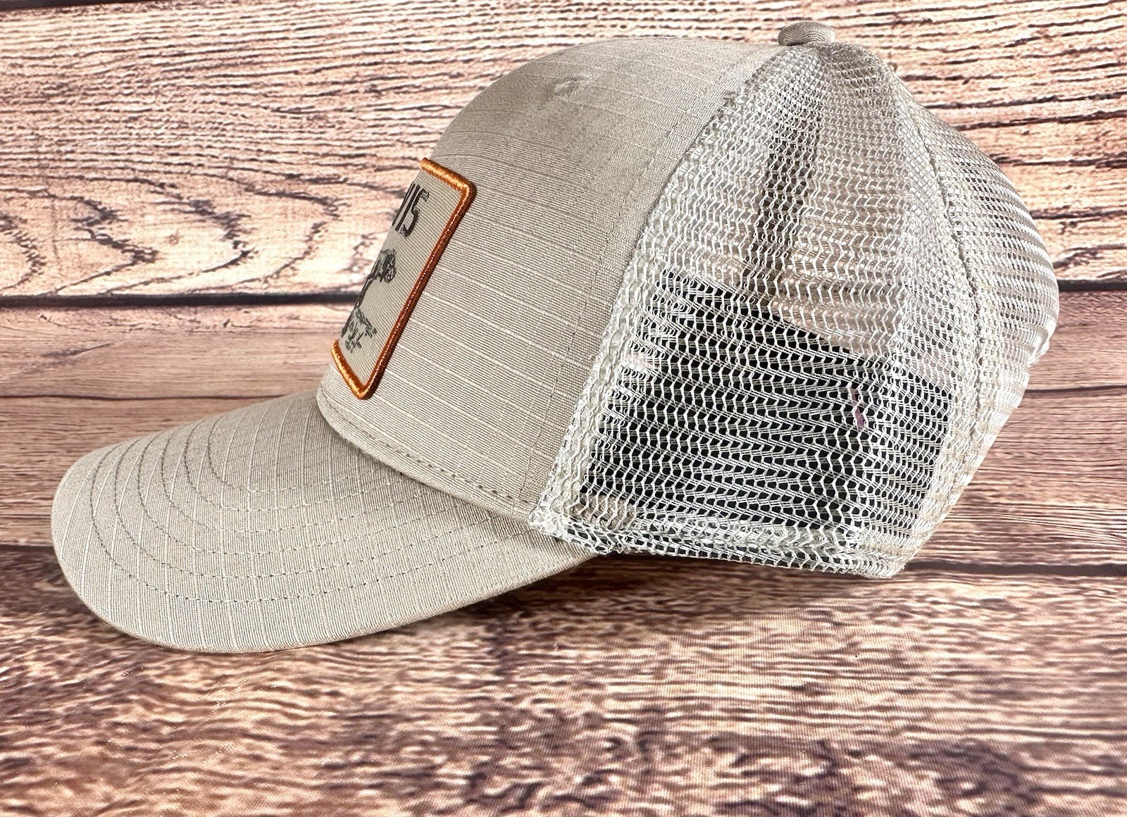 Orvis Pointer Dog Snapback Trucker Hat Khaki One … - image 5
