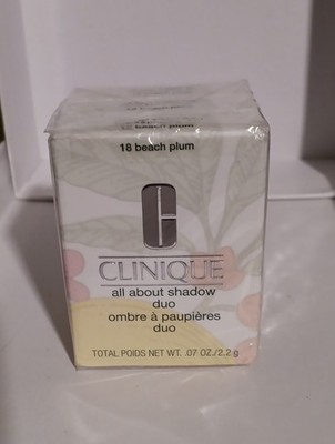 Clinique All About Eye Shadow Duo - Beach Plum #18 Nib Free Shipping 