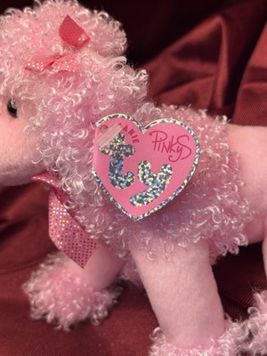 Ty Pinkys Beanie Pinky Poo Pink Poodle MWMT 2004 Retired HTF 6