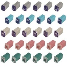 Assortment 15 20 25 30 40 Amp Micro Cartridge Fuse 30 Flosser Micro Square F