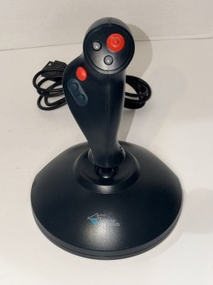 Mouse Systems Wired Joystick Controller Black Red Ergonomic 4ft Cable