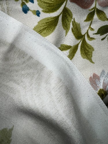 tissu ancien vintage ameublement coton satiné larg 122 cm x H 600 cm réf B844 - Picture 9 of 10