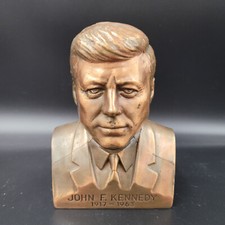 Vintage John F. Kennedy 1st National Bank of Bemidji Banthrico Coin Bank No Key