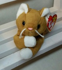 TY NIP the CAT BEANIE BABY - New w/tag protector