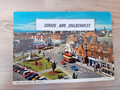 Burns Statue Square, Ayr John Hinde Postkarte - E Nagele - Wilson's of Ayr gesendet 1983
